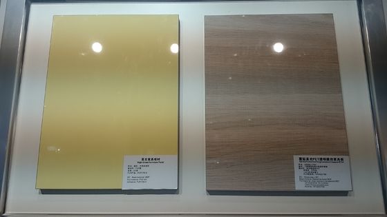 Cupboards Wood Grain 5H PVC Laminated MDF Board